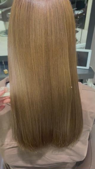 人気の髪質改善で、つや髪に♡
