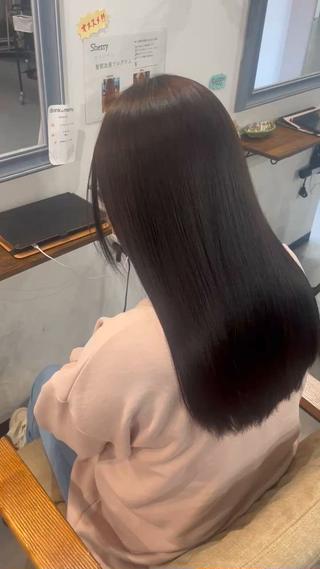 セミロング カラー Sherry大国町 HIKARUのヘアスタイル