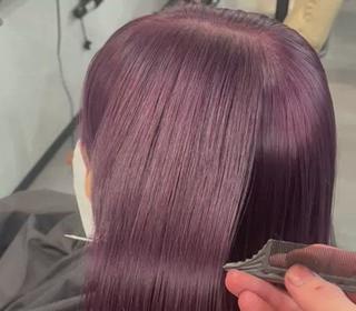 ミディアム カラー Sherry大国町 HIKARUのヘアスタイル