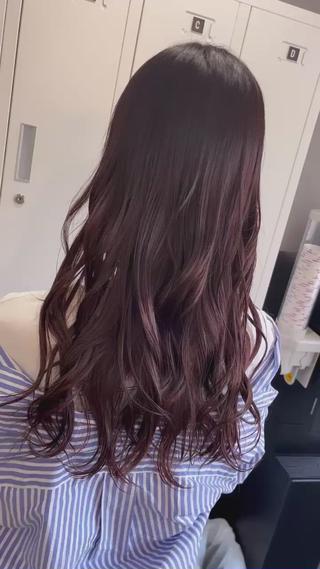 ミディアム カラー Sherry大国町 HIKARUのヘアスタイル