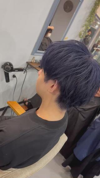 カラー メンズ Sherry大国町 HIKARUのヘアスタイル
