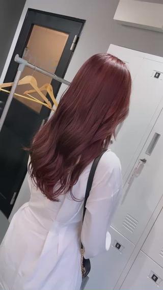 セミロング カラー Sherry大国町 HIKARUのヘアスタイル