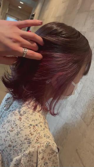 ショート カラー Sherry大国町 HIKARUのヘアスタイル