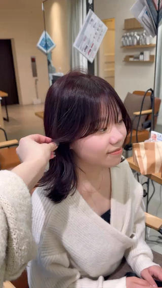 ミディアム fitするカット♡/ 多幸感/ふうか◠‿◠のヘアスタイル