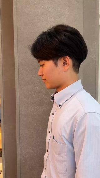 ショート カラー メンズ メンズ💈毛流れパー マ✨メンズカット吉田のヘアスタイル