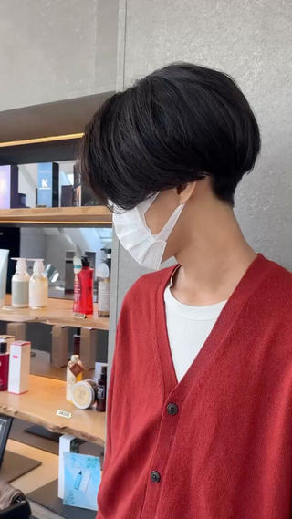 ショート カラー パーマ メンズ メンズ💈毛流れパー マ✨メンズカット吉田のヘアスタイル