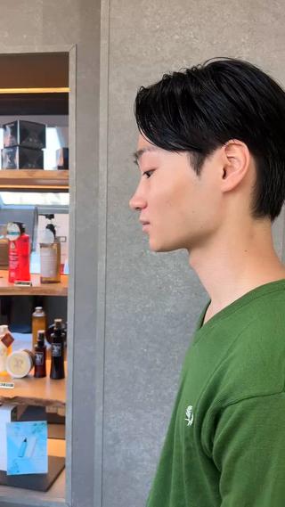 ショート カラー パーマ メンズ メンズ💈毛流れパー マ✨メンズカット吉田のヘアスタイル