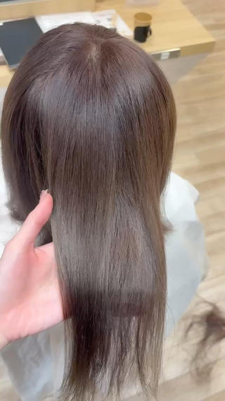 ブリーチ(Wカラー)あり ミルクティーカラー