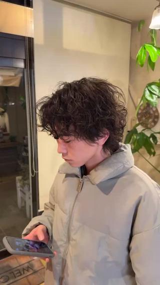 ショート パーマ メンズ メンズ特化/パーマ指 名No.1/百瀬太郎のヘアスタイル