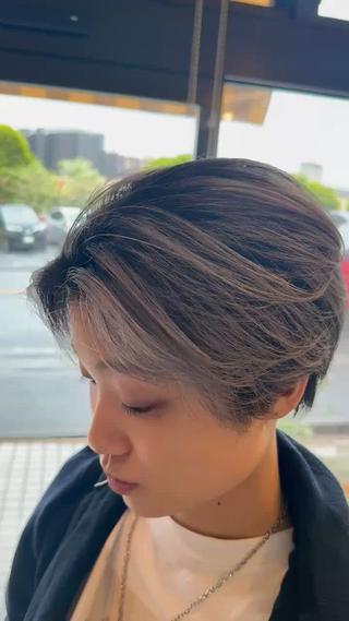 ショート カラー メンズ特化/パーマ指 名No.1/百瀬太郎のヘアスタイル
