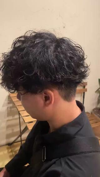 ショート パーマ メンズ メンズ特化/パーマ指 名No.1/百瀬太郎のヘアスタイル