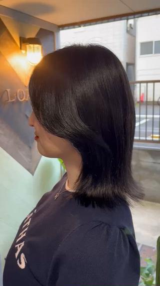 ミディアム カットモデル募集🎀 下北沢/カナデのヘアスタイル