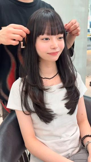 ロング カラー ヘアアレンジ 【博多髪質改善】 吉村 清志のヘアスタイル