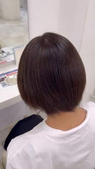 ショート kaori/ ワンカラー/渋谷のヘアスタイル