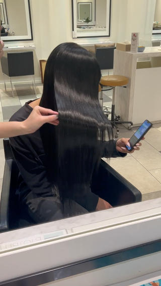 ロング 中原 優美のヘアスタイル