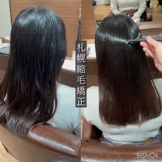 ロング 縮毛矯正 /伊藤はるかのヘアスタイル