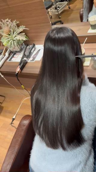 ロング 縮毛矯正 /伊藤はるかのヘアスタイル