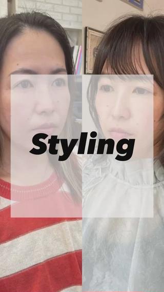ミディアム ヘアアレンジ エイジングケア/大人 デザイン/FRAMEのヘアスタイル