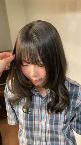ロング カラー ヒヤジョウ ユウナ／cinqのヘアスタイル