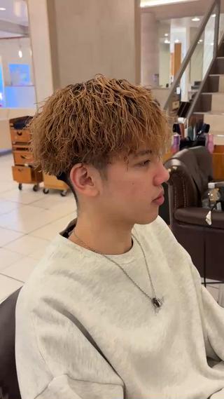 メンズ 郡山駅前美容師 真野目暉のヘアスタイル