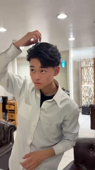 メンズ 郡山駅前美容師 真野目暉のヘアスタイル