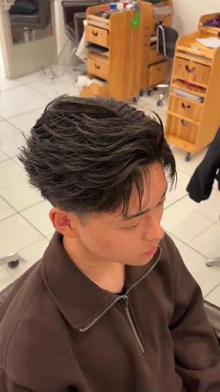 メンズ 郡山駅前美容師 真野目暉のヘアスタイル