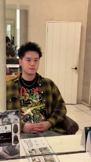 メンズ 郡山駅前美容師 真野目暉のヘアスタイル