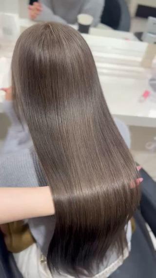 ロング カラー 🤍韓国大人っぽ ベージュMAI🤍のヘアスタイル