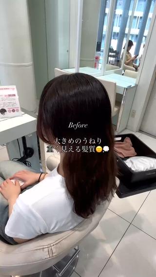 セミロング パーマ 池袋 縮毛/艶カラー /レイヤー🌙ゆきのヘアスタイル