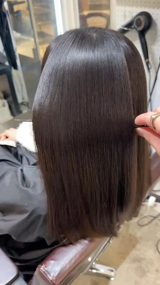 セミロング 美髪矯正/髪質改善 /銀座/宮本　優太のヘアスタイル
