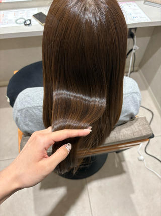 セミロング 🪿透明感/艶カラー ﾜﾀﾅﾍﾞｱｵｲのヘアスタイル