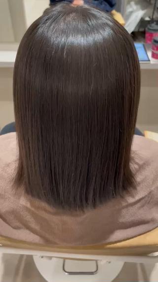 仕上げはアイロンなしでこのツヤです