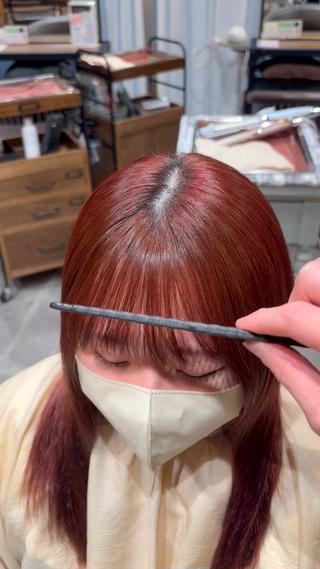 ロング パーマ 【髪質改善】 山本歩夢のヘアスタイル