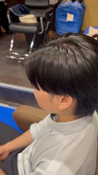 質感軽めのセンターパートです！乾かしてオイルつけただけでもこの質感です！ 
