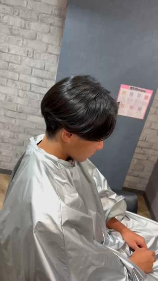 メンズ 曲がる縮毛矯正 ／阪急箕面駅のヘアスタイル
