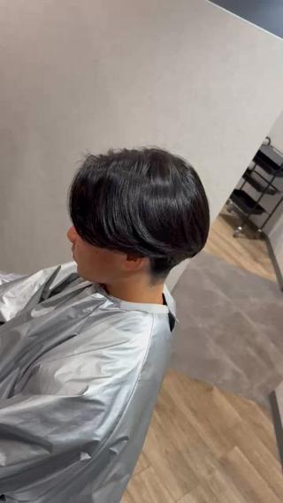 メンズ 曲がる縮毛矯正 ／阪急箕面駅のヘアスタイル