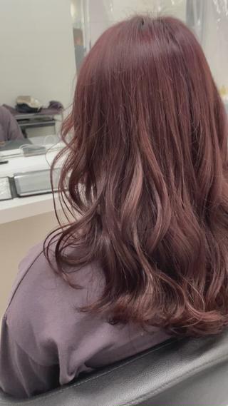 ミディアム カラー パーマ ヘアアレンジ メンズ キッズ ネイル マツエク・マツパ 🦋縮毛/韓国レイヤ ー/透明感カラー🦋のヘアスタイル