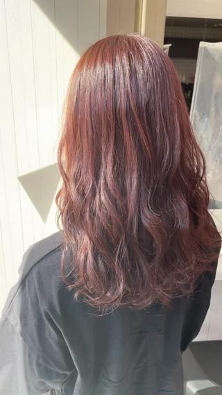 セミロング カラー パーマ ヘアアレンジ メンズ キッズ ネイル マツエク・マツパ 🦋縮毛/韓国レイヤ ー/透明感カラー🦋のヘアスタイル