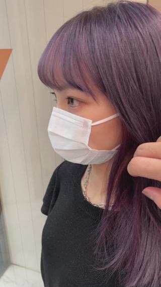 セミロング カラー パーマ ヘアアレンジ メンズ キッズ ネイル マツエク・マツパ 🦋縮毛/韓国レイヤ ー/透明感カラー🦋のヘアスタイル
