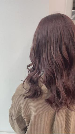 ミディアム カラー パーマ ヘアアレンジ メンズ キッズ ネイル マツエク・マツパ 🦋縮毛/韓国レイヤ ー/透明感カラー🦋のヘアスタイル