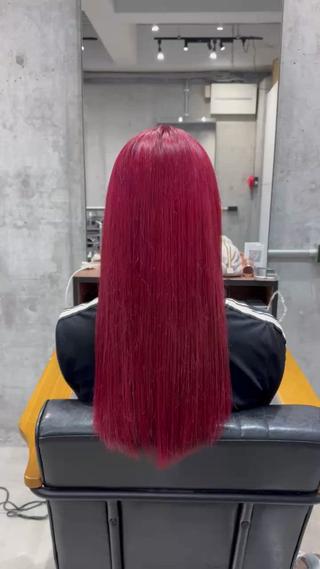 ロング カラー ホワイトブロンド RIKUTOのヘアスタイル