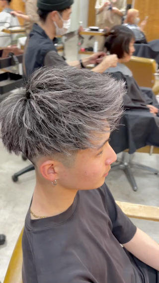 カラー ヘアアレンジ メンズ 《外国人風ヘア特化》 早川 愛斗のヘアスタイル