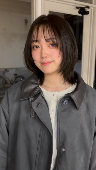 ミディアム ayu omochaのヘアスタイル