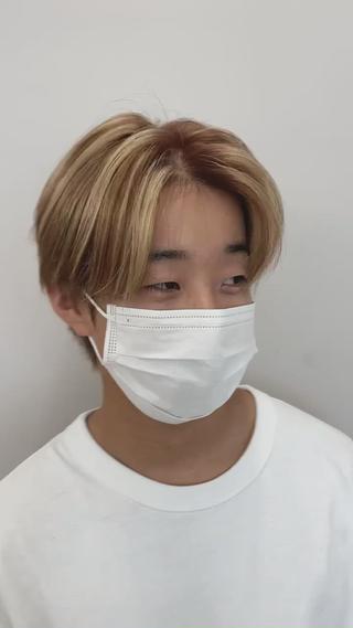 ミディアム カラー メンズ 関 京磨のヘアスタイル