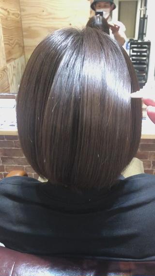#ショートボブ#髪質改善#髪質改善ストレート#ボブ#ミニボブ#アディクシーカラー#イルミナカラー 