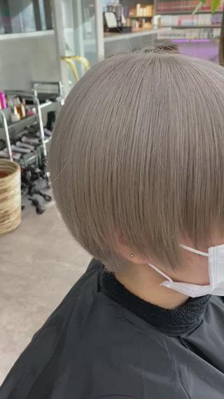 ショート カラー 原宿アンリ 山下卓也のヘアスタイル