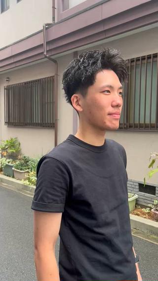 スパイキーショートパーマ