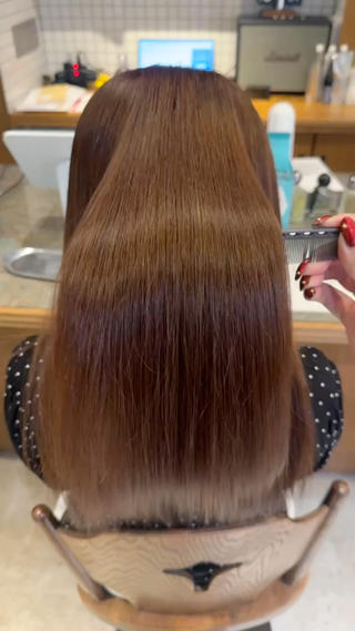 ブローのみでこの艶
朝も楽になります!!ིྀ
