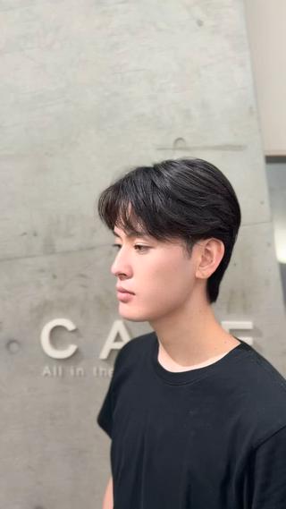 メンズ 梅田 韓国メンズヘア 大畑 蒼空のヘアスタイル