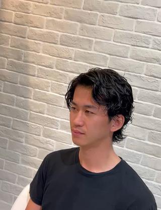 パーマ メンズ 蛭田 裕介のヘアスタイル